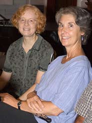 Pam with Veronica Kenney, soloist in Enchanted