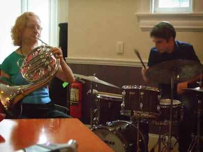 Pam and Ben Dicke performing at Vortex CD release party