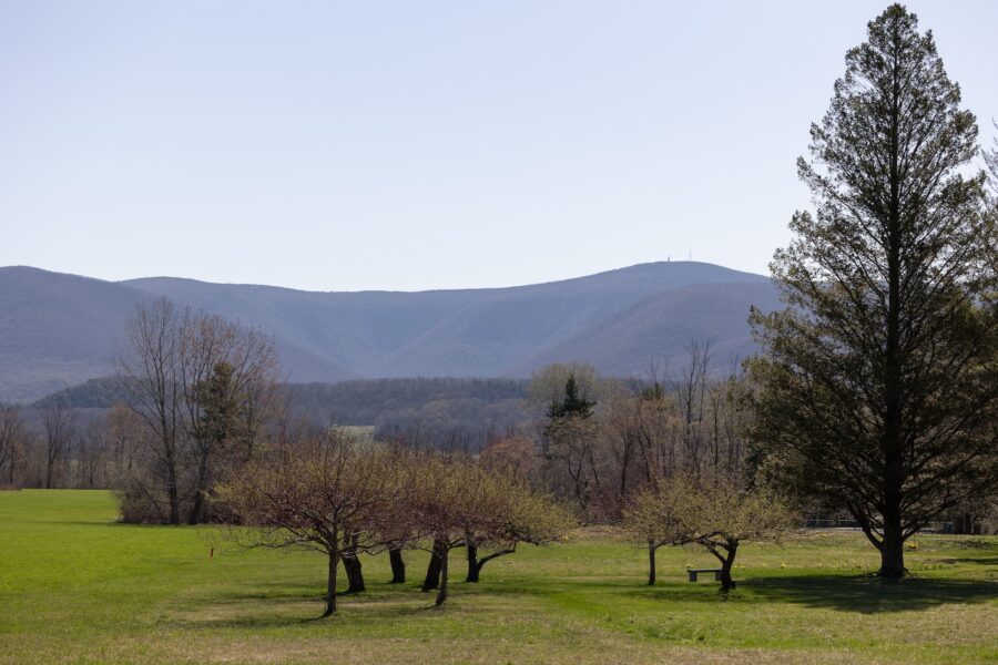 Field Farm and view of Mount Greylock in Massachusetts