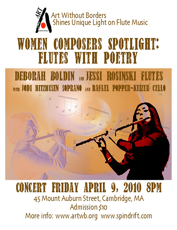 Women Composers Spotlight: Flutes with Poetry poster