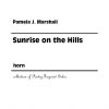 Cover for Sunrise on the Hills, poetry-inspired contemporary solo for horn alone
