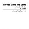Cover for Time to Stand and Stare for trumpet alone