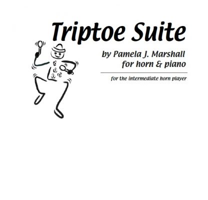 Cover for Triptoe Suite, solo for intermediate horn student